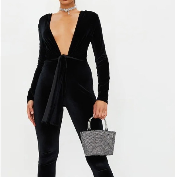 PLT Velvet Deep V Plunge - Picture 1 of 2